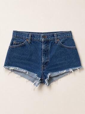 70s Vintage Levi’s Orange Tab Cutoff Shorts High Rise W30 Stamp 2